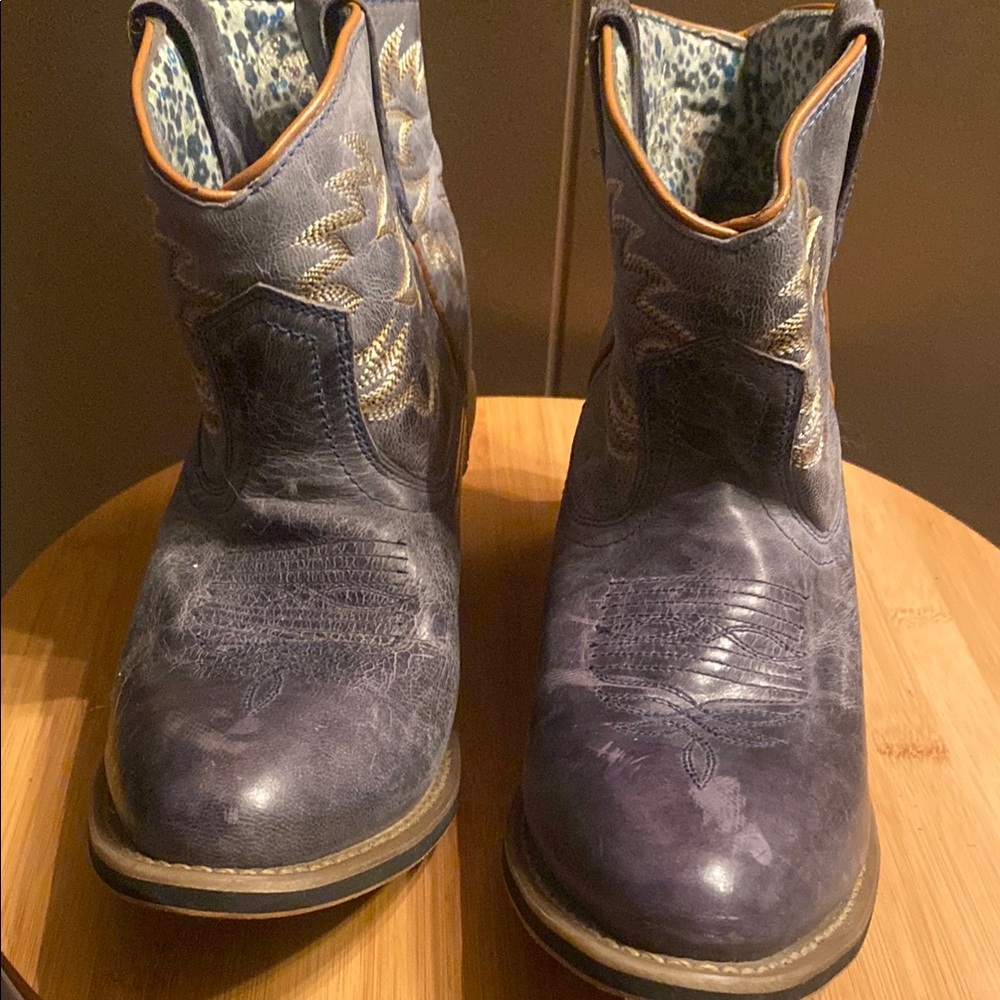 Blue Western Men's Boots